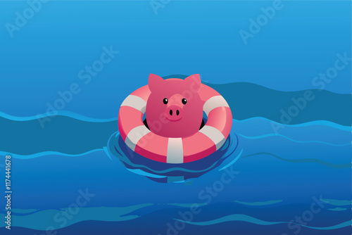 Illustration depicting government assistance in the form of a helping hand for businesses seeking insurance policies.