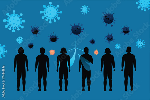 A somber infographic representing the rising coronavirus death toll, emphasizing the devastating impact of the COVID-19 pandemic on the world.