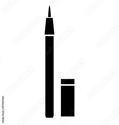 eyeliner single icon, sign, symbol of cosmetic, beauty product, make up, beauty tools