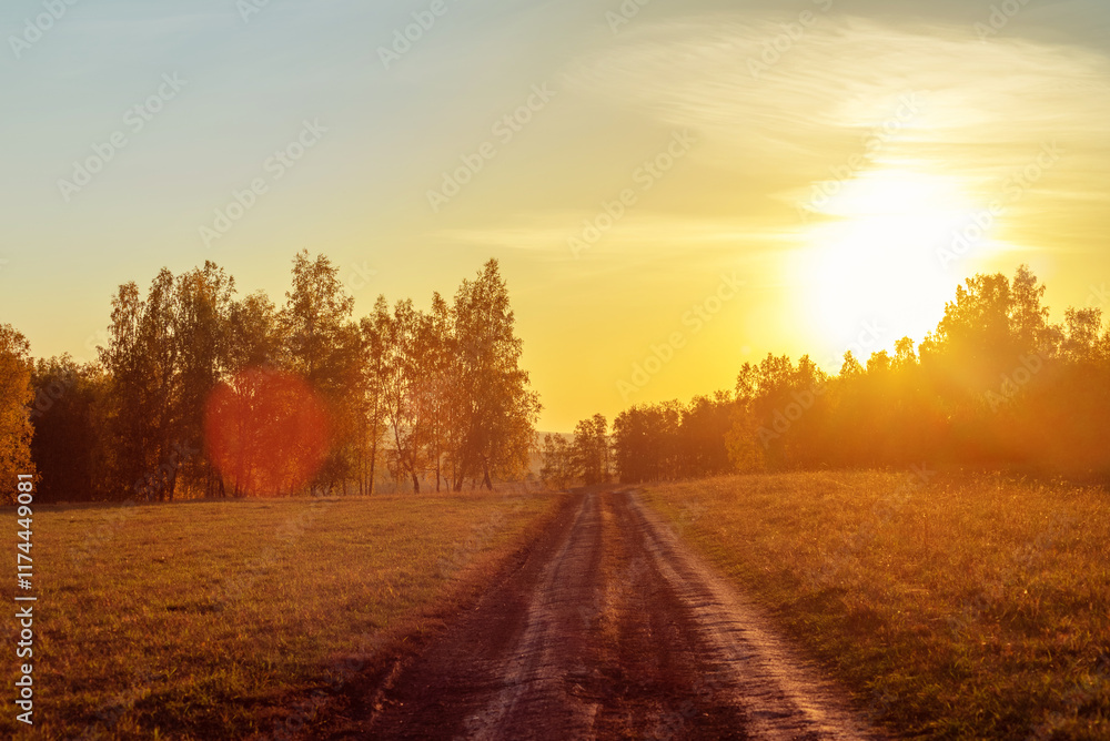 autumn landscape with bright colors in good weather.. autumn landscape with bright colors in good weather..