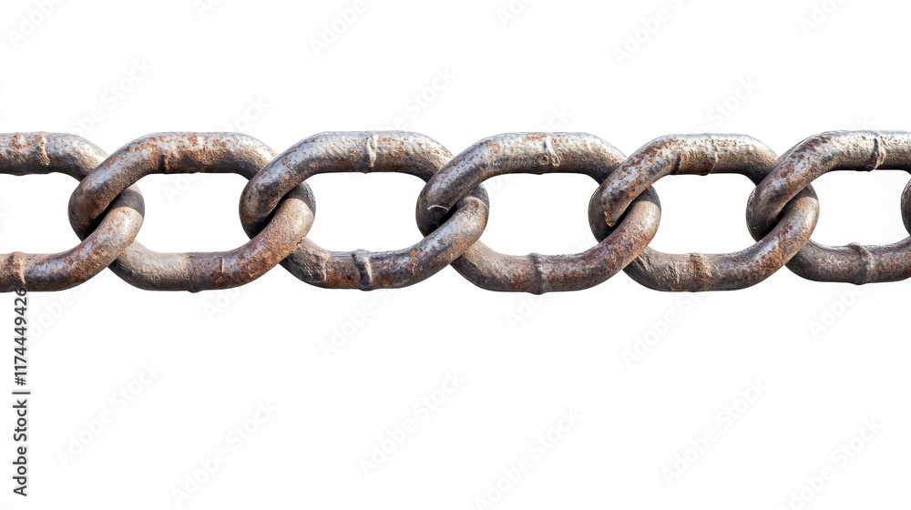 Metal chainlink fence. Vector steel linked chains fencing, enclosure pattern item isolated on white background Metal chainlink fence. Vector steel linked chains fencing, enclosure pattern item isolated on white background