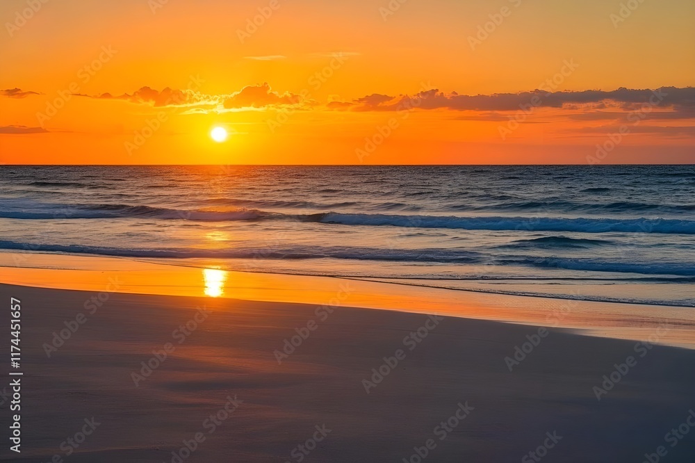 Fototapeta premium sunset at the beach