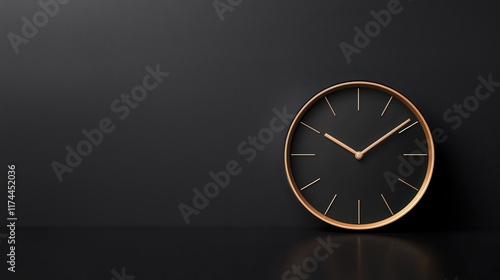 Wallpaper Mural Flat clock icon counting down to Black Friday sales, dark background Torontodigital.ca