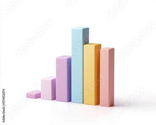 Colorful bar graph representing growth and progress in a modern business setting. Free Download Colorful bar graph representing growth and progress in a modern business setting. - GFXLoad