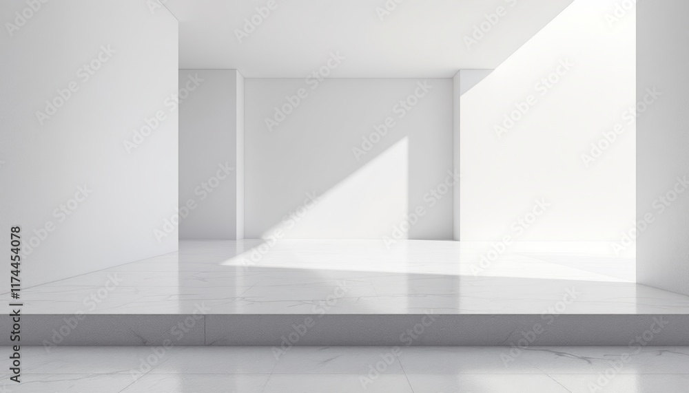 empty white room