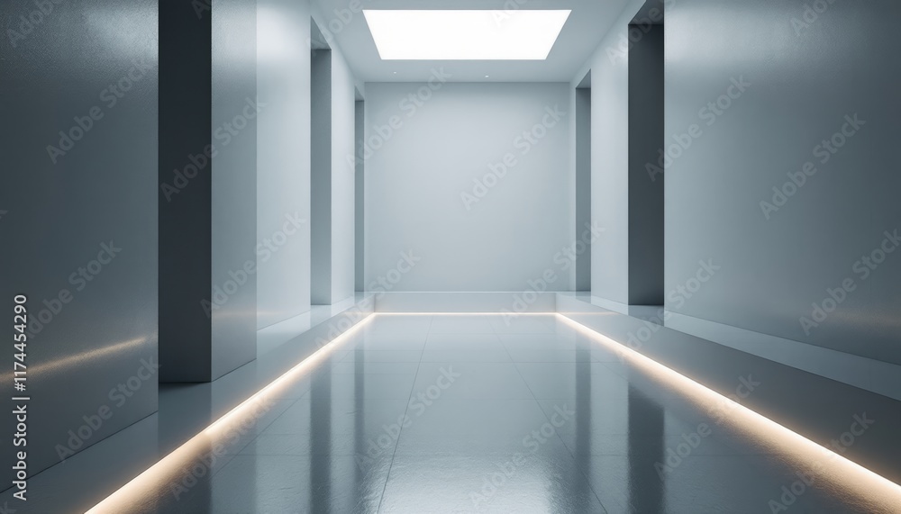 3d render of a corridor