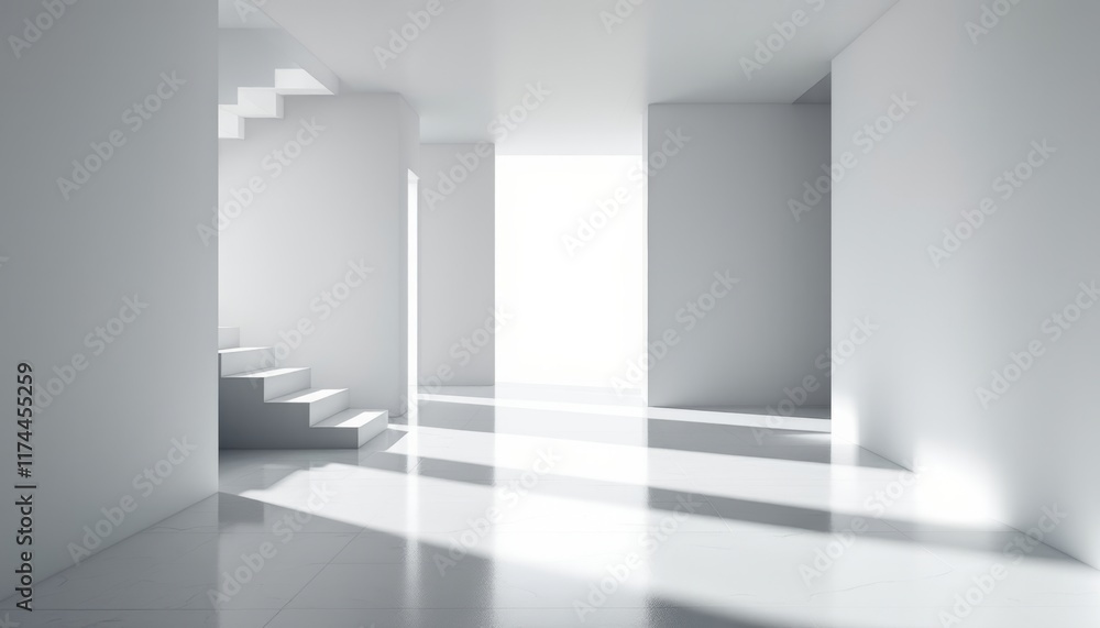 empty white room