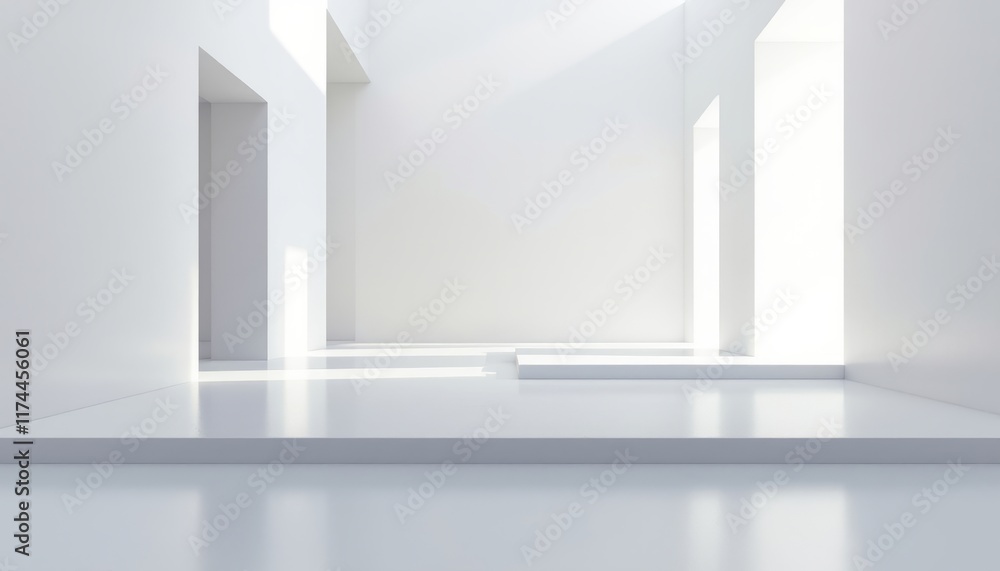 empty white room