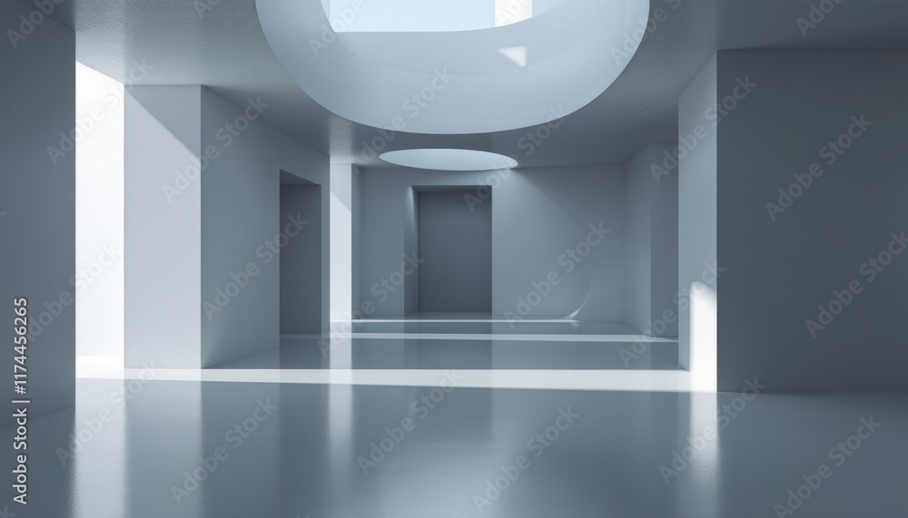 empty white room