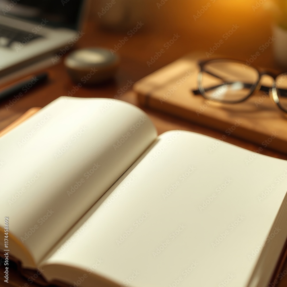 book and glasses
