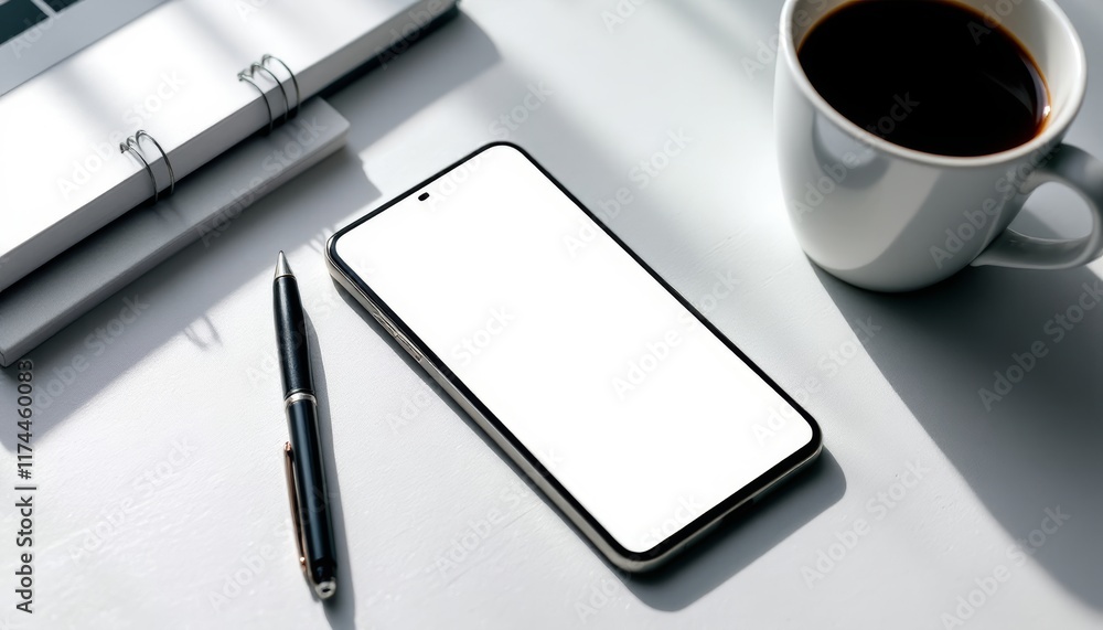 phone and coffee cup