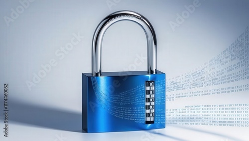 Wallpaper Mural Cyber security lockdown digital data protection high-tech environment futuristic viewpoint binary code concept Torontodigital.ca