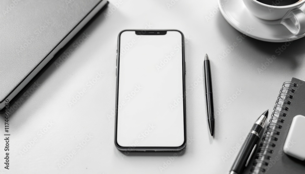 mobile phone and pen