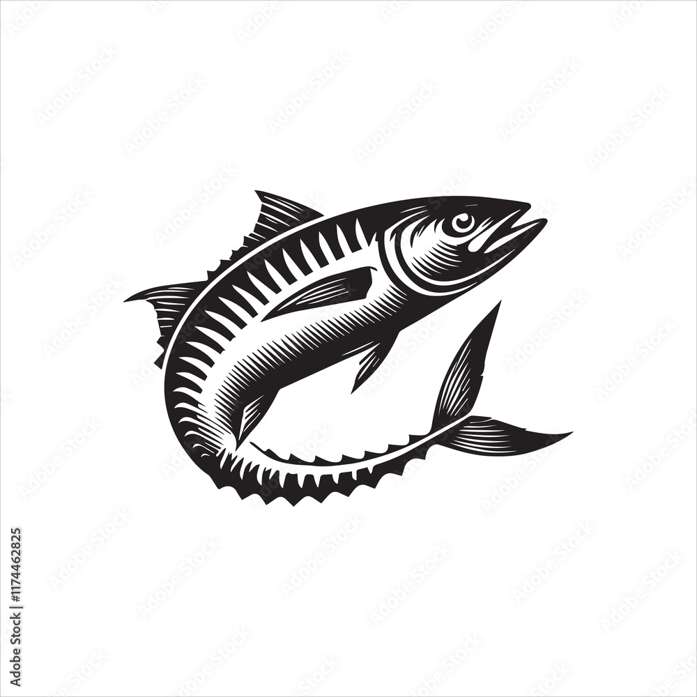 Fototapeta premium fish isolated on white
