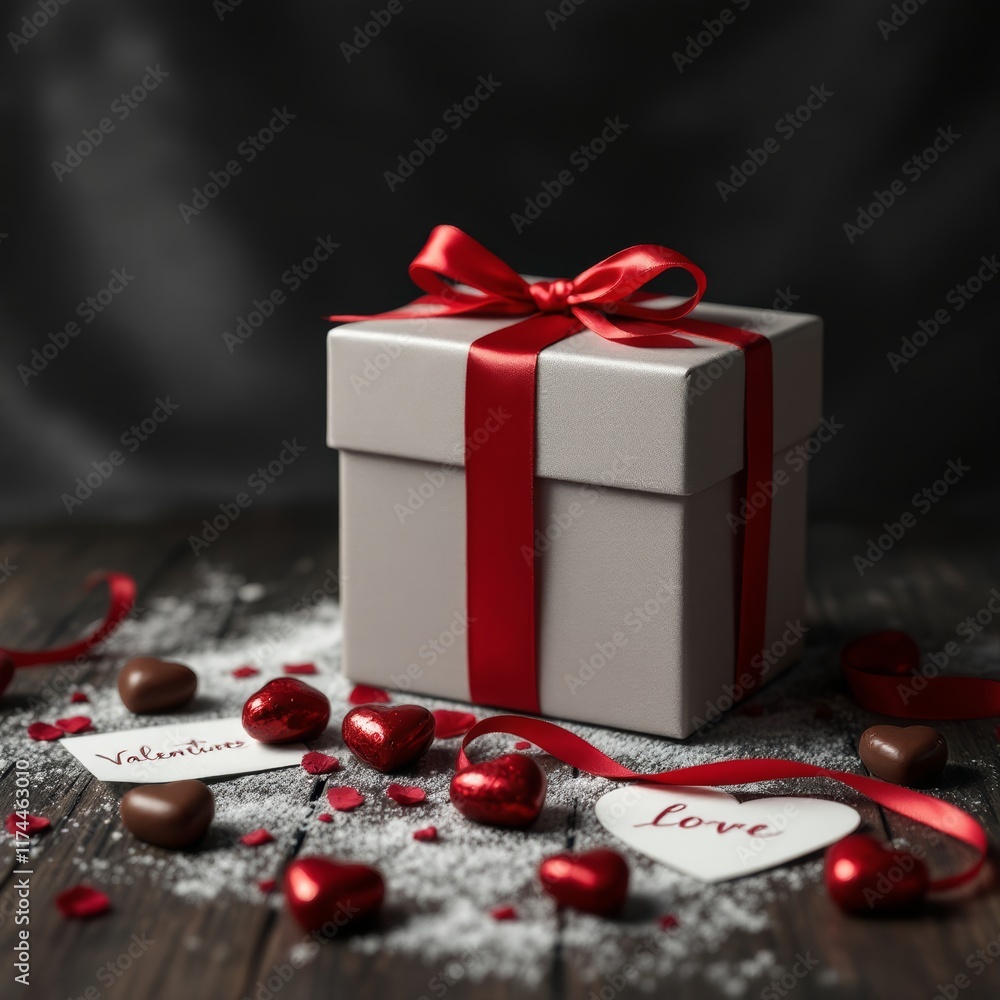 gift box with ribbon