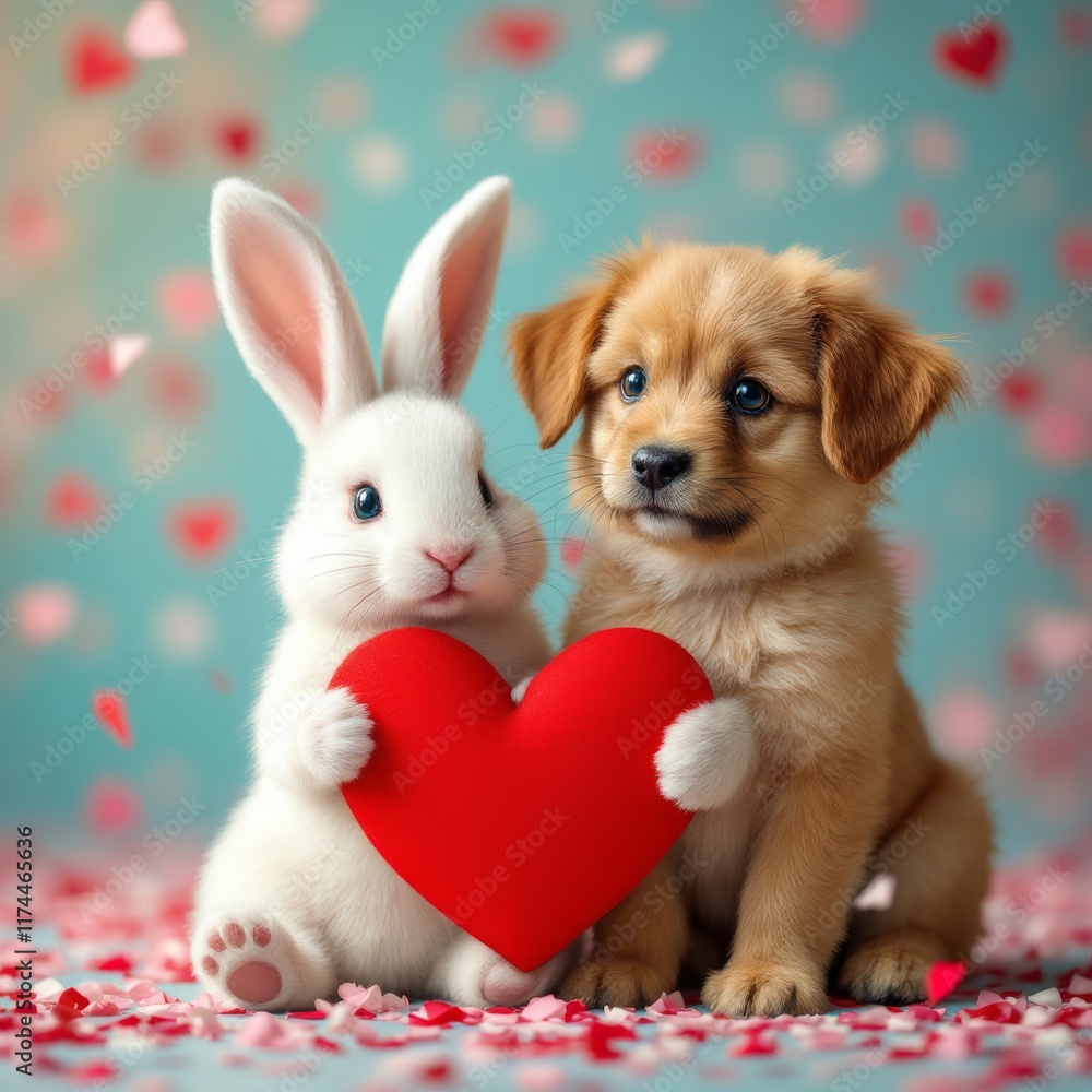 rabbit with heart