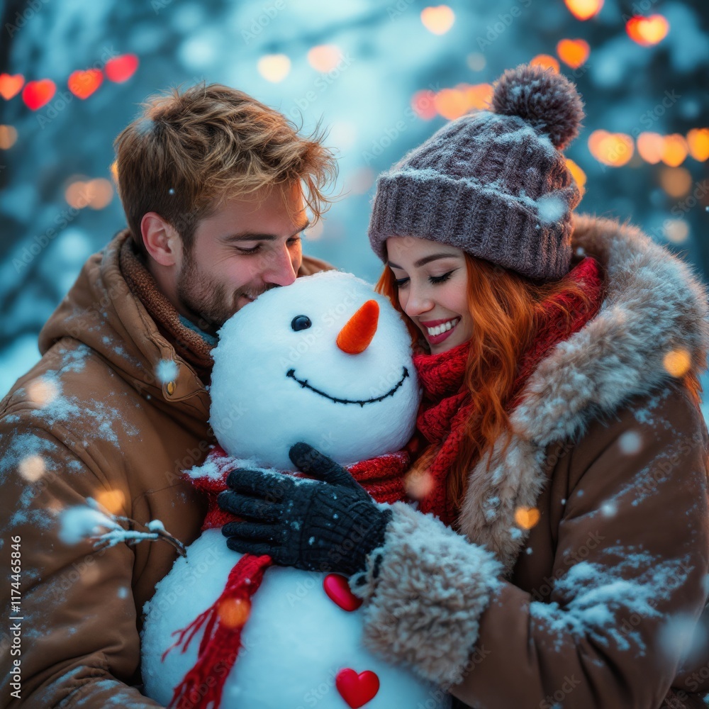 couple in winter