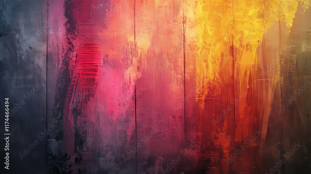 Fototapeta premium Old painted wood wall. Abstract grunge wood texture background. May be used as packing