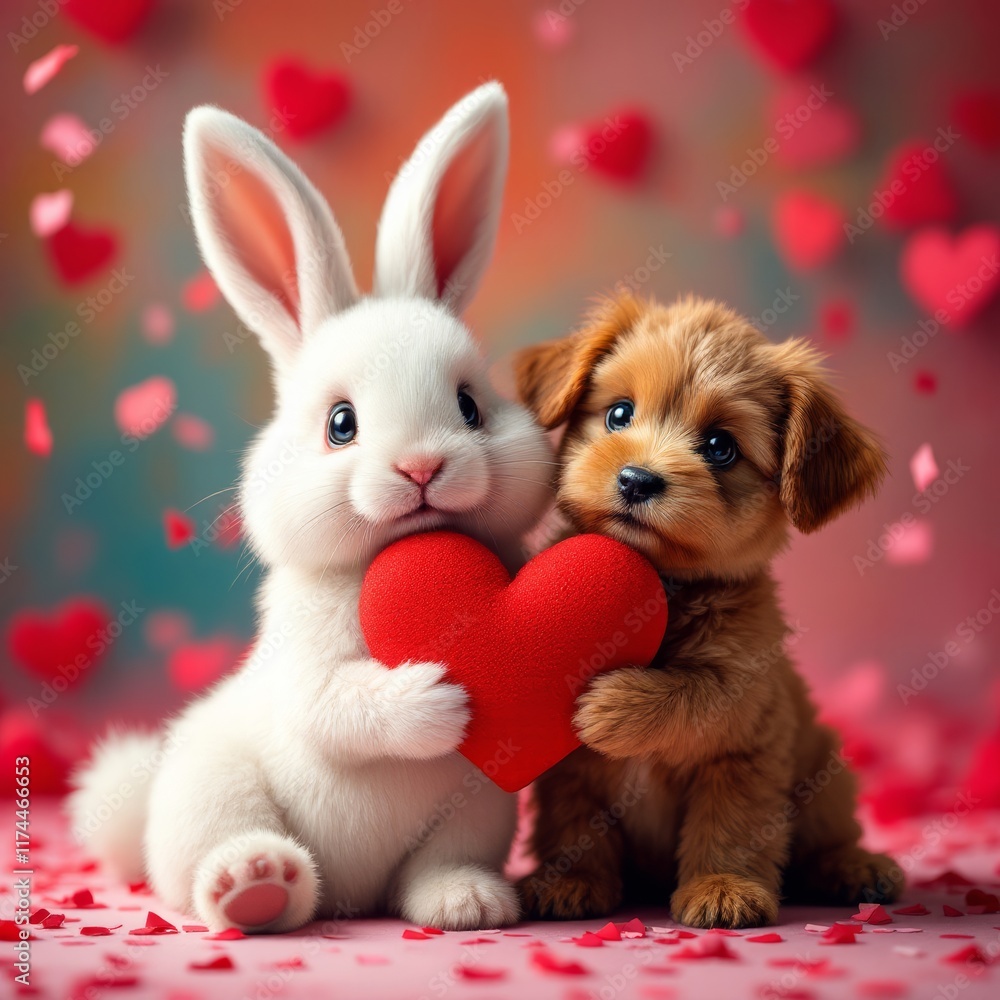bunny with heart
