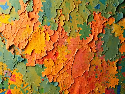 Obraz na płótnie an abstract texture pattern that combines vibrant colors and intricate details, ensuring an HD, upscaled image with strong focus on depth and layering w salonie