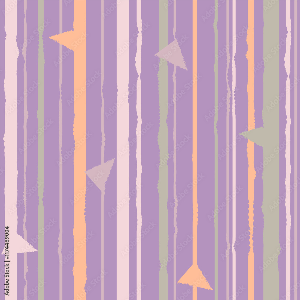 Strip with elements of chaos seamless pattern, vertical colorful background print. Ornate vector stripe lines fabric. Strip with elements of chaos seamless pattern, vertical colorful background print. Ornate vector stripe lines fabric.