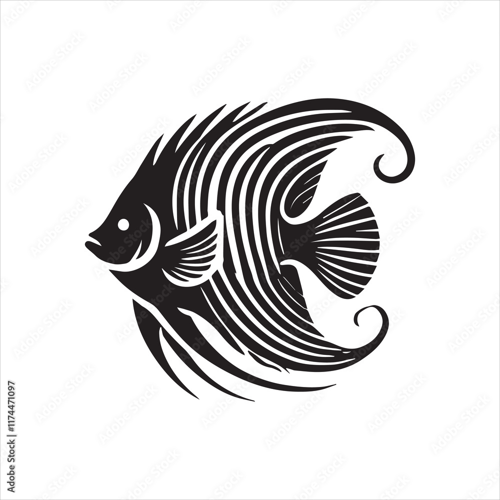 black and white fish black and white fish