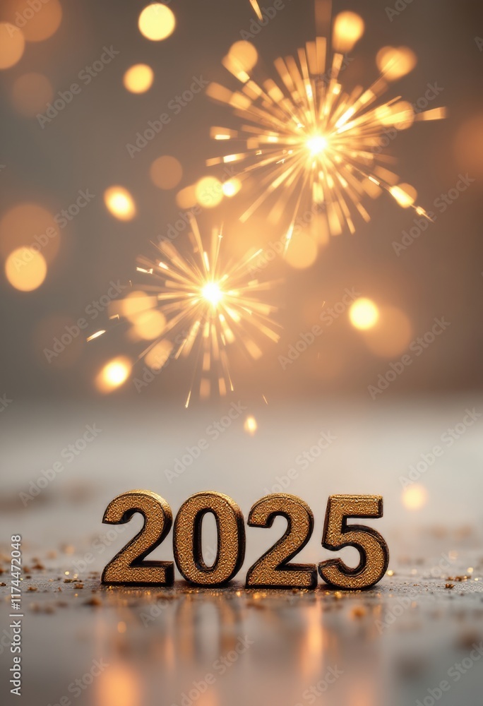 Text "2025" background