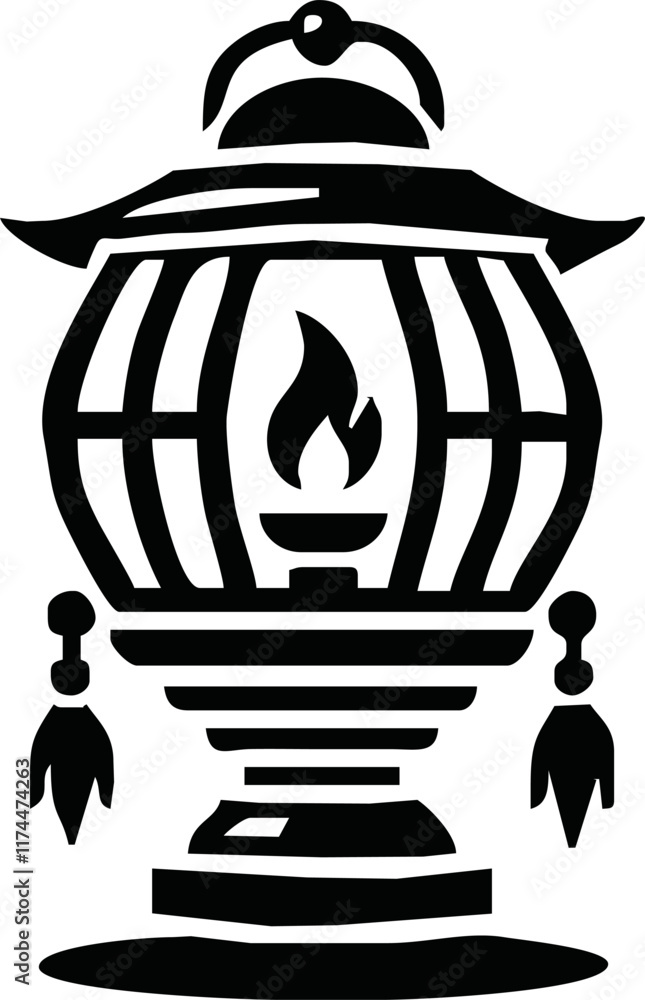 chinese lampion icon vector design chinese lampion icon vector design
