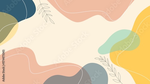 Abstract  minimalist background hand draw, illustration wallpaper