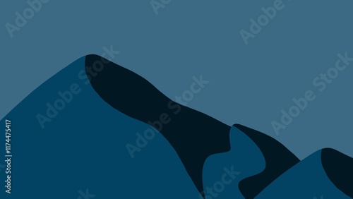 abstract minimal landscape background, illustration wallpaper