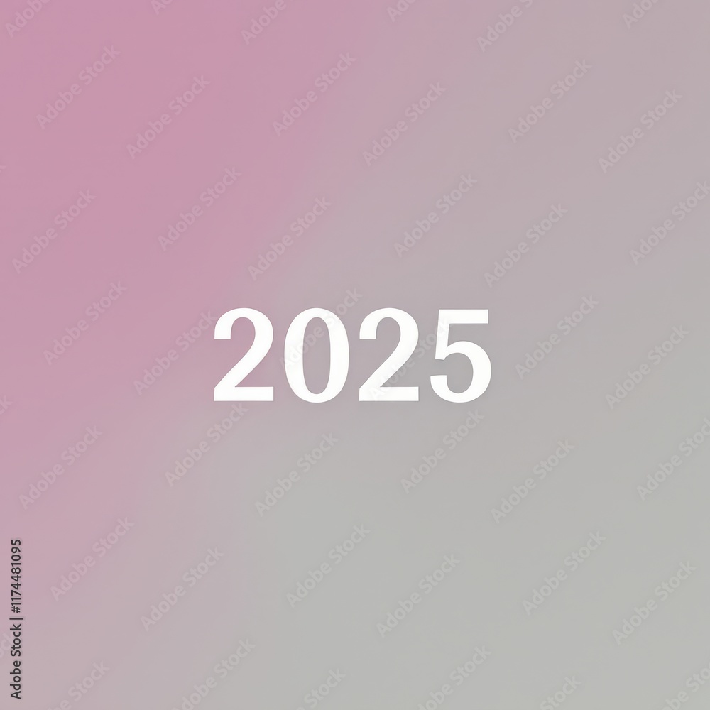 Text "2025" background