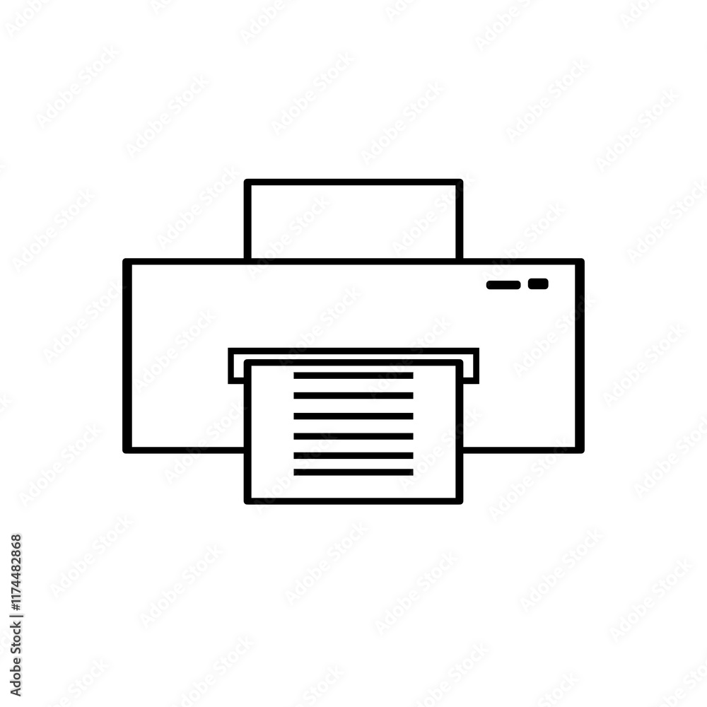 Doodle printer icon hand draw with a paper illustration cartoon that can be use for background, slide view, social media, sticker, scrapbook and etc. with aesthetic black white color Doodle printer icon hand draw with a paper illustration cartoon that can be use for background, slide view, social media, sticker, scrapbook and etc. with aesthetic black white color