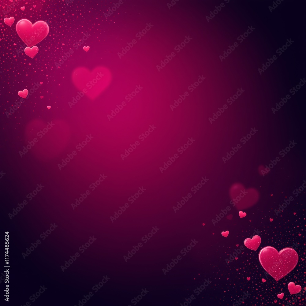 valentine background with hearts