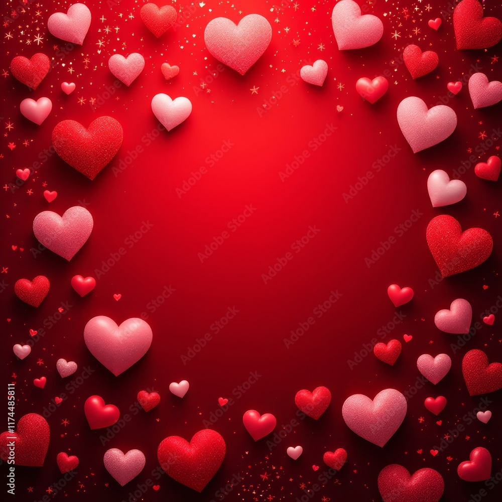 red hearts background red hearts background