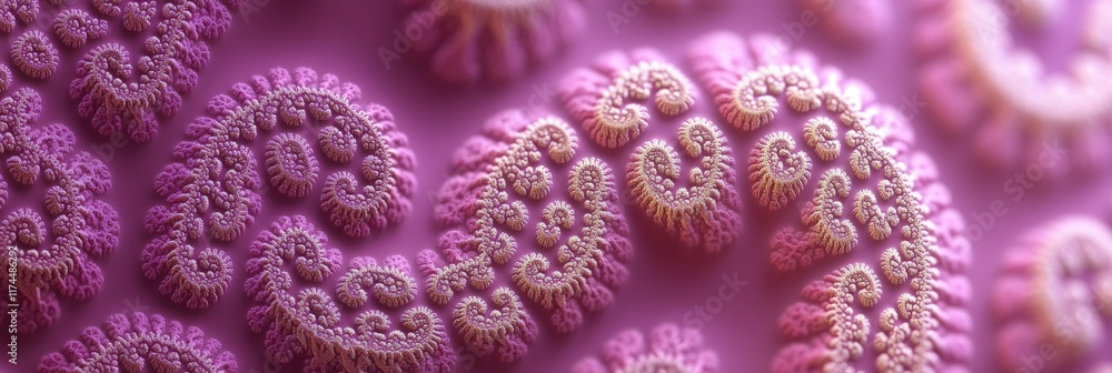 Close-up view of intricate, colorful patterns resembling organic shapes. Close-up view of intricate, colorful patterns resembling organic shapes.