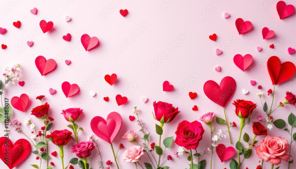 pink rose petals