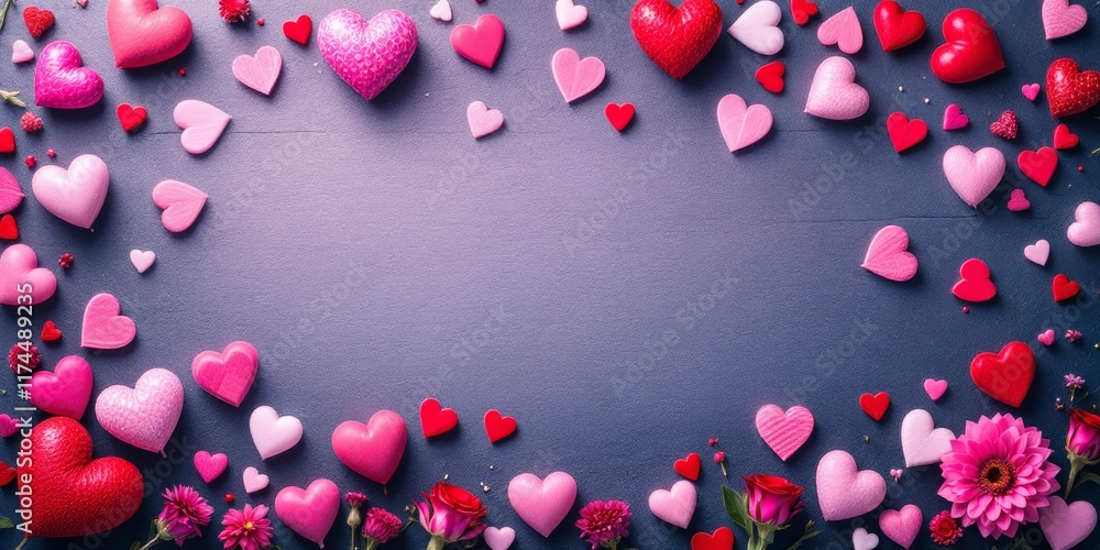 frame of flowers
