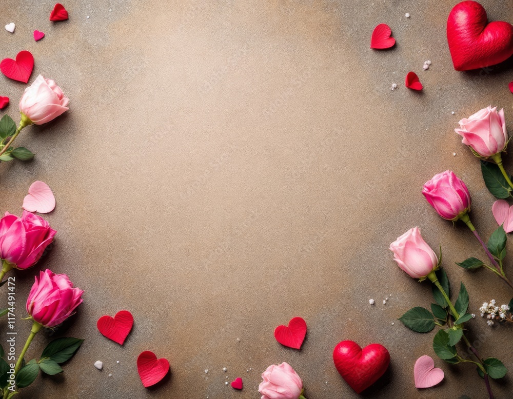 frame of roses