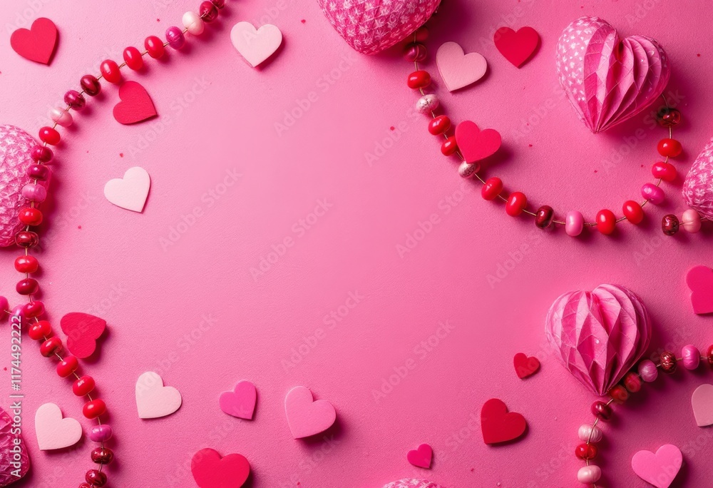 pink background