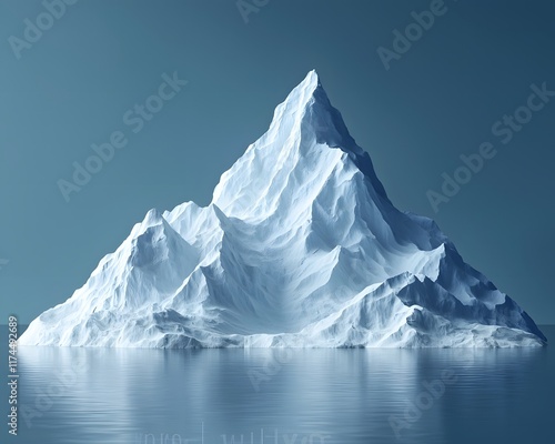 Wallpaper Mural Icy Mountain Landscape Symbolizing Business Profit Peaks and Challenges Torontodigital.ca