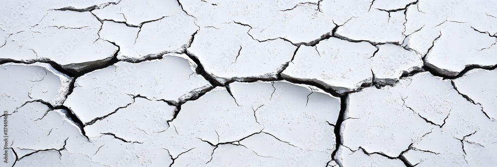 Fototapeta premium Cracked Earth Surface, Dry Land, Drought