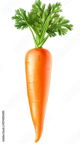 Fresh Organic Carrots with Green Leaves - Vibrant and Healthy Produce