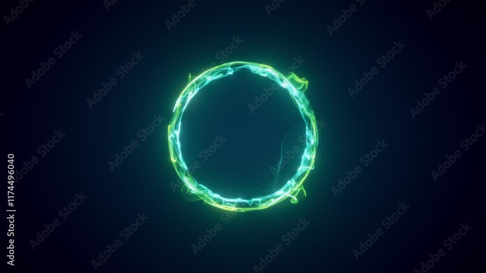 Innovative green sphere from particle flow, energy green sphere, abstract digital sphere, innovative technologies Innovative green sphere from particle flow, energy green sphere, abstract digital sphere, innovative technologies