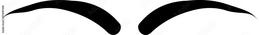Eyebrows icon in trendy black flat style. Fashion eyebrow perfectly shape vector illustration. Permanent make up and tattooing. Cosmetic for eyebrow element isolated on transparent background. Eyebrows icon in trendy black flat style. Fashion eyebrow perfectly shape vector illustration. Permanent make up and tattooing. Cosmetic for eyebrow element isolated on transparent background.