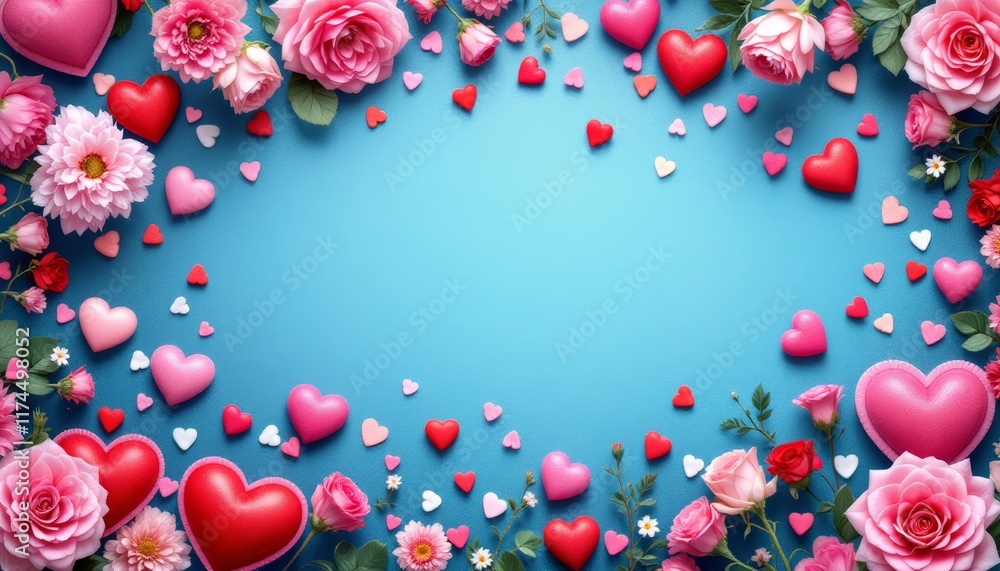 frame of flowers