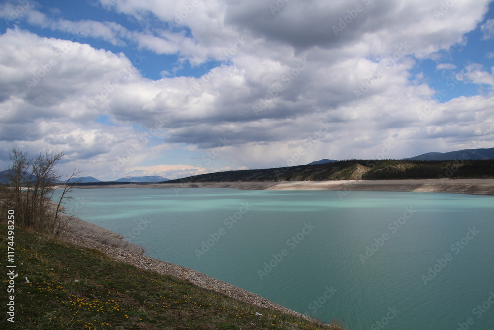 clouds over lake, Nordegg, Alberta clouds over lake, Nordegg, Alberta