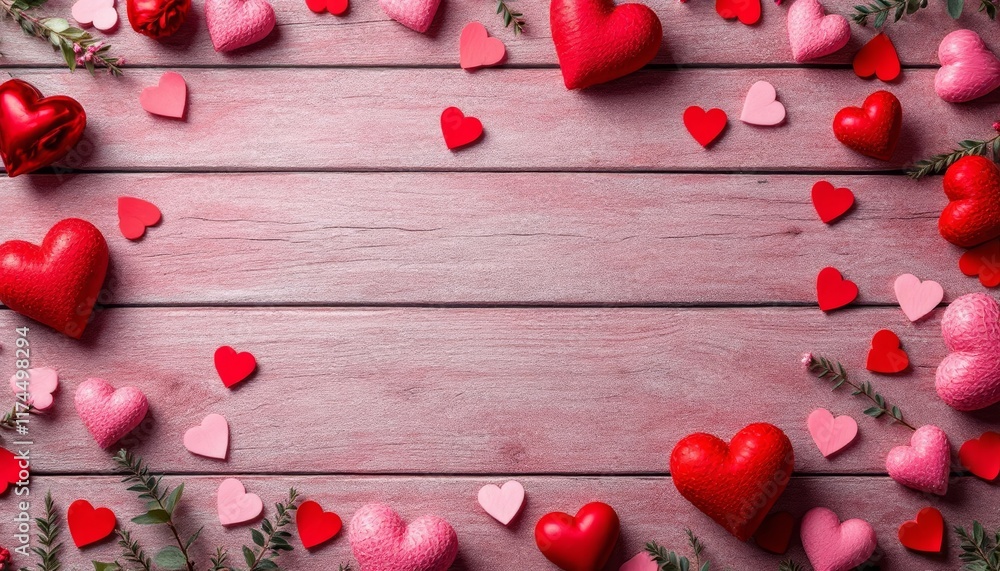 red hearts