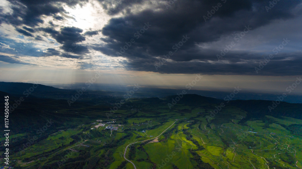 Aerial landscape