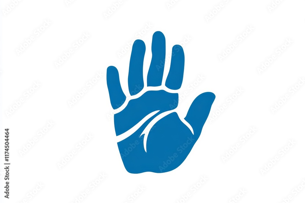 Silhouette of an outstretched hand with palm lines visible Silhouette of an outstretched hand with palm lines visible
