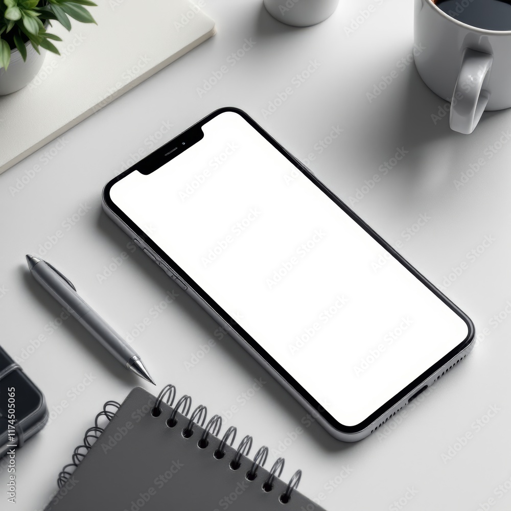 mobile phone and pen
